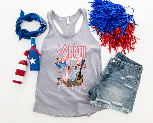 Fourth Of July USA Tour Collage DTF TRANSFER