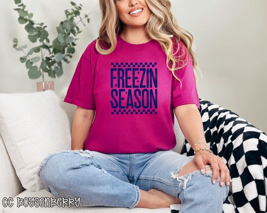 Freezin Season Checkered DTF TRANSFER