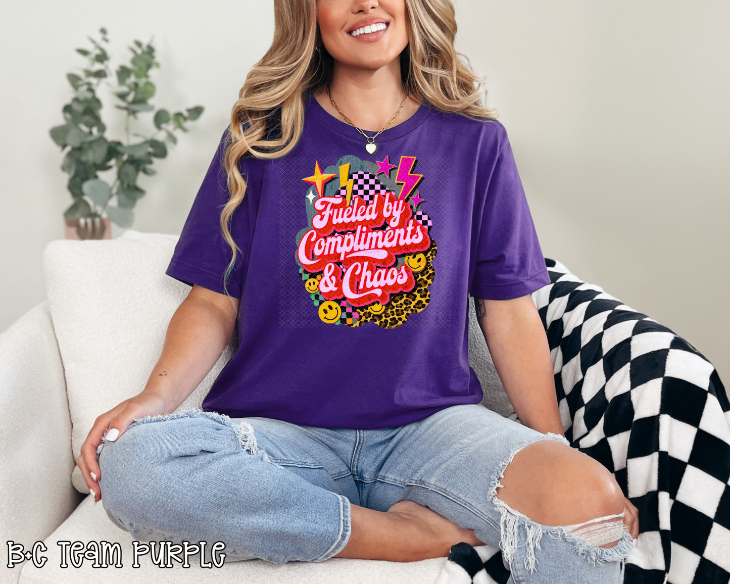 Fueled By Compliments & Chaos DTF TRANSFER
