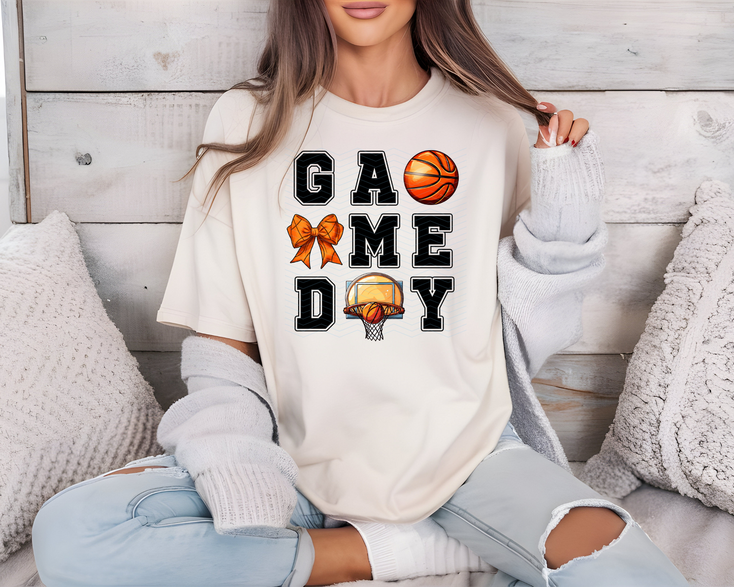 Game Day Basketball bow