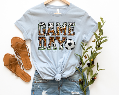 Game Day Half Leopard Soccer