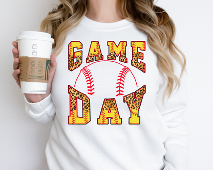 Game Day Half Leopard Hemisphere Softball