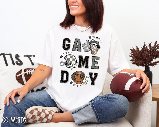Game Day Stacked Collage | 6 Colors | DTF TRANSFER