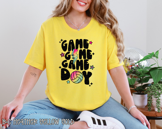 Game Day Volleyball Black