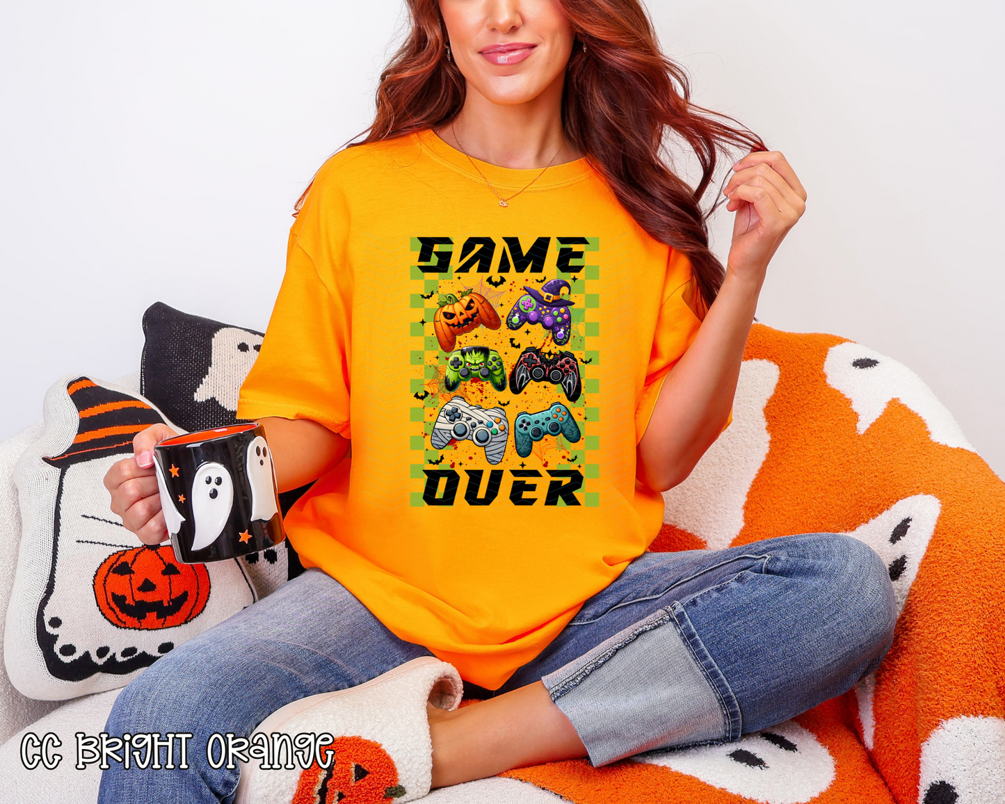 Game Over Halloween DTF TRANSFER