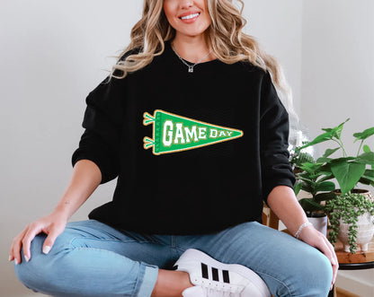 Game Day Pendant Gold 12 Green DTF TRANSFER