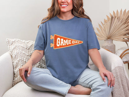 Game Day Pendant Gold 5 Orange DTF TRANSFER