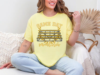 Game Day Social Club Gold DTF TRANSFER