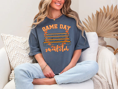 Game Day Social Club Orange DTF TRANSFER