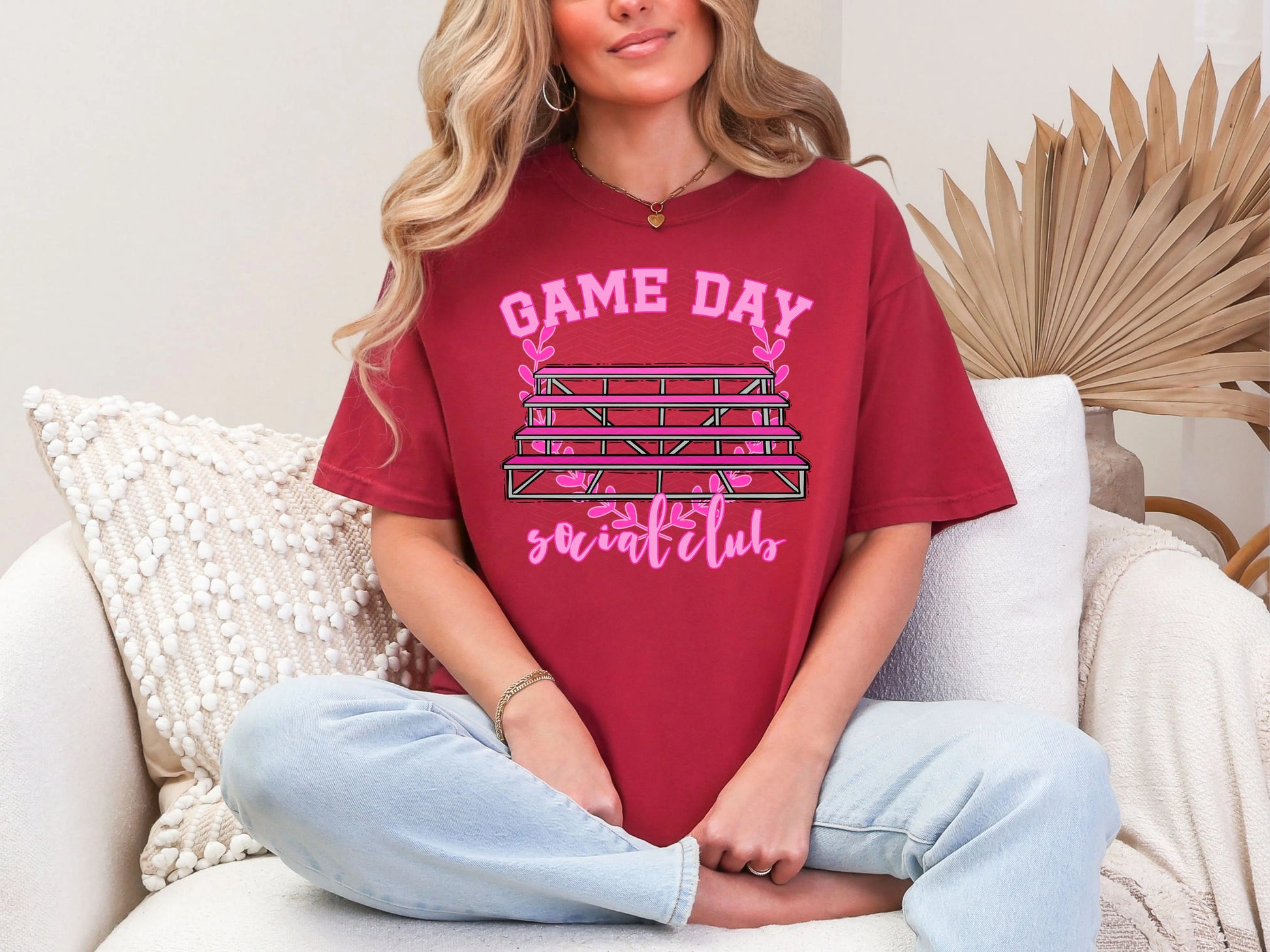Game Day Social Club Pink DTF TRANSFER