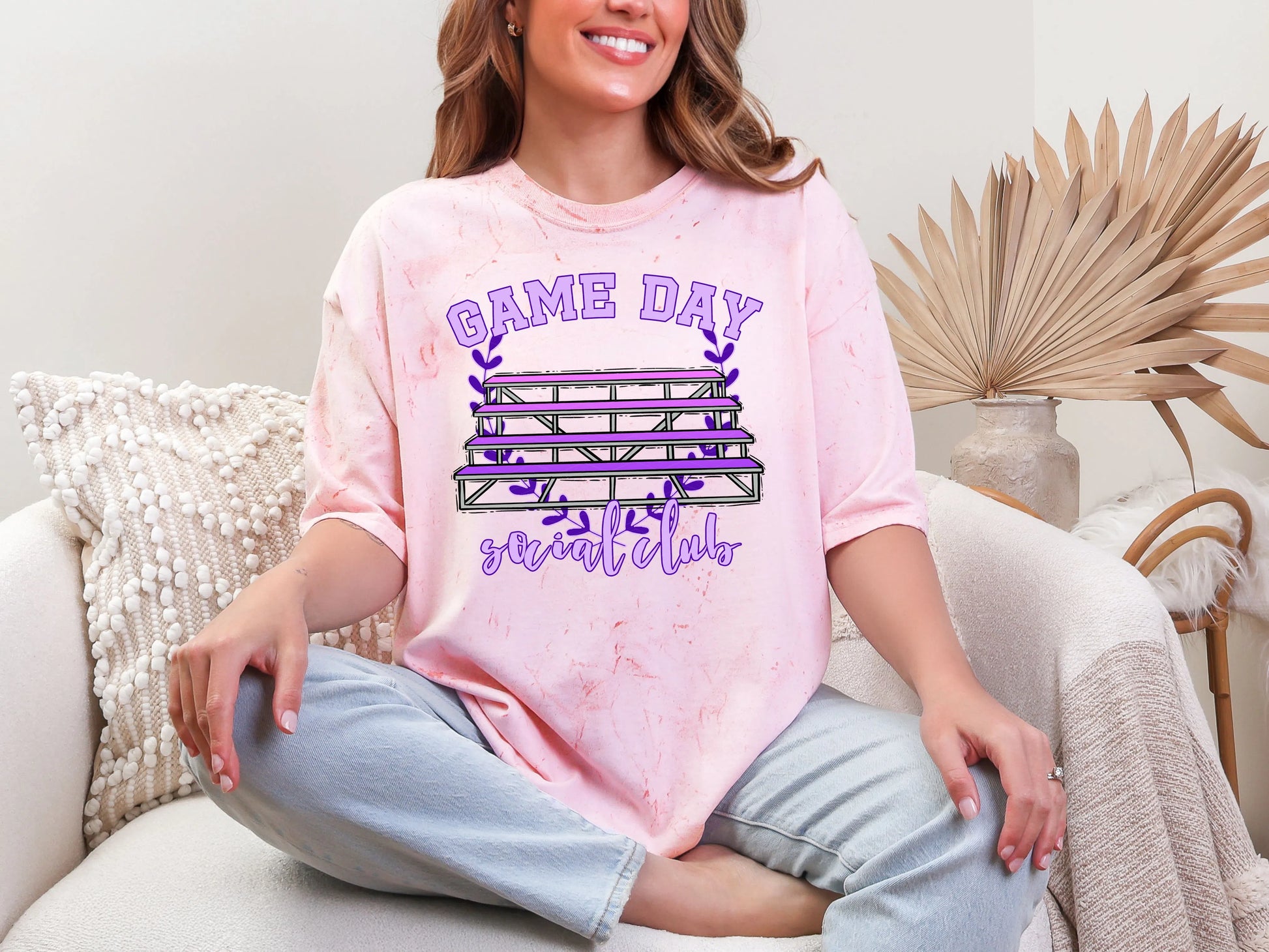Game Day Social Club Purple DTF TRANSFER
