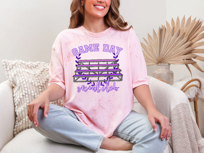 Game Day Social Club Purple DTF TRANSFER