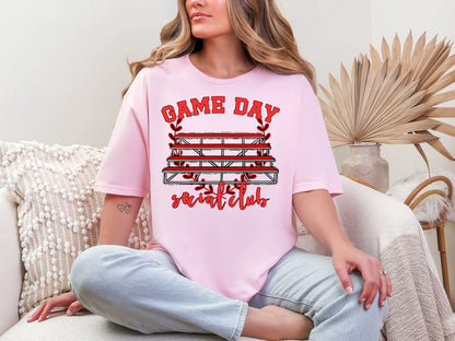 Game Day Social Club Red DTF TRANSFER