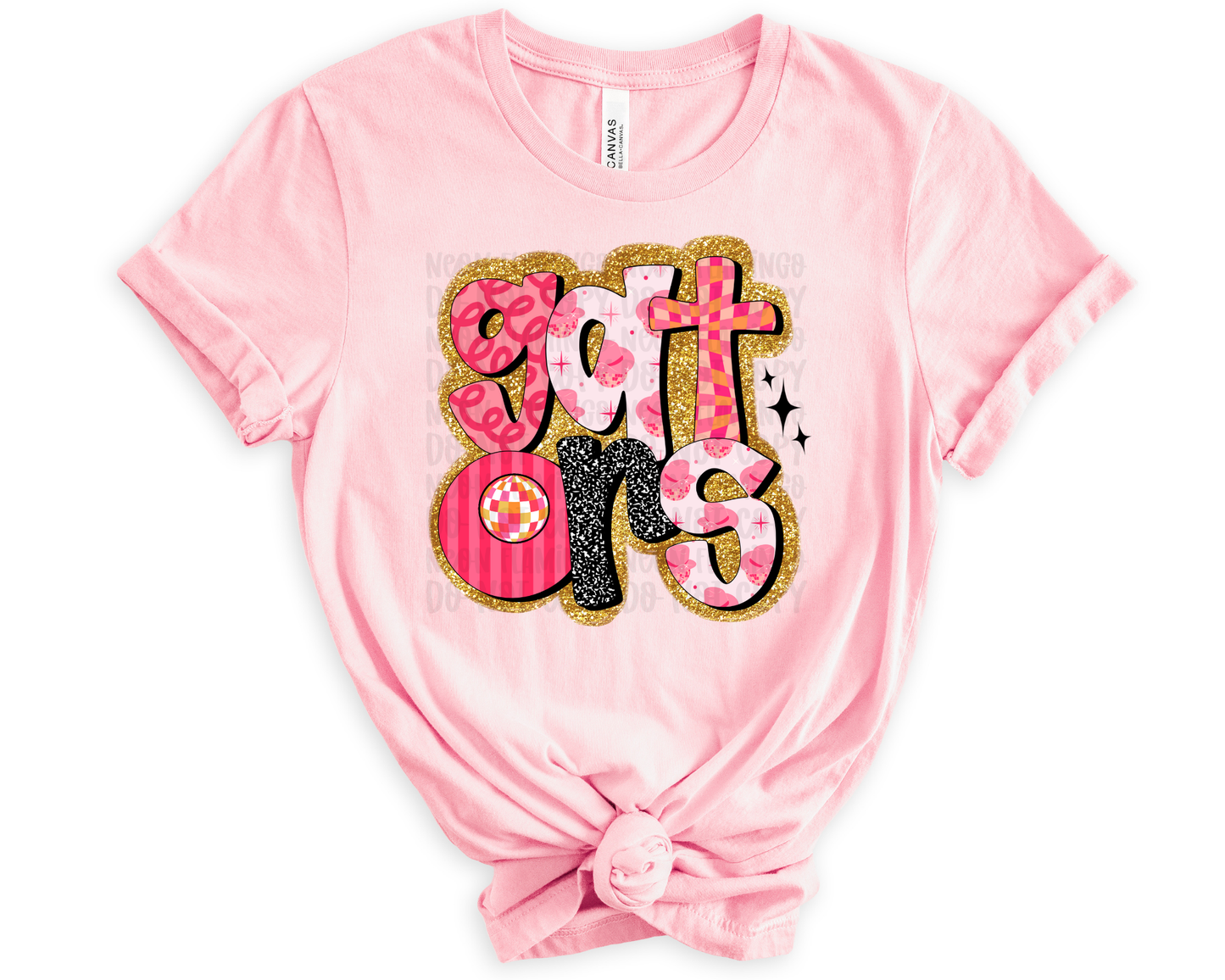 Gators Pink Retro Glitter DTF TRANSFER