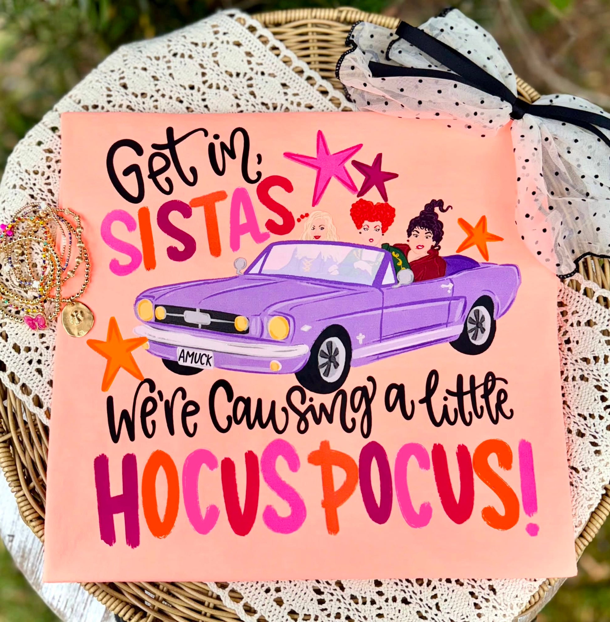 Get In Sistas We're Causing A Little Hocus Pocus DTF TRANSFER