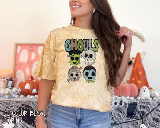 Ghouls Cartoon Heads DTF TRANSFER