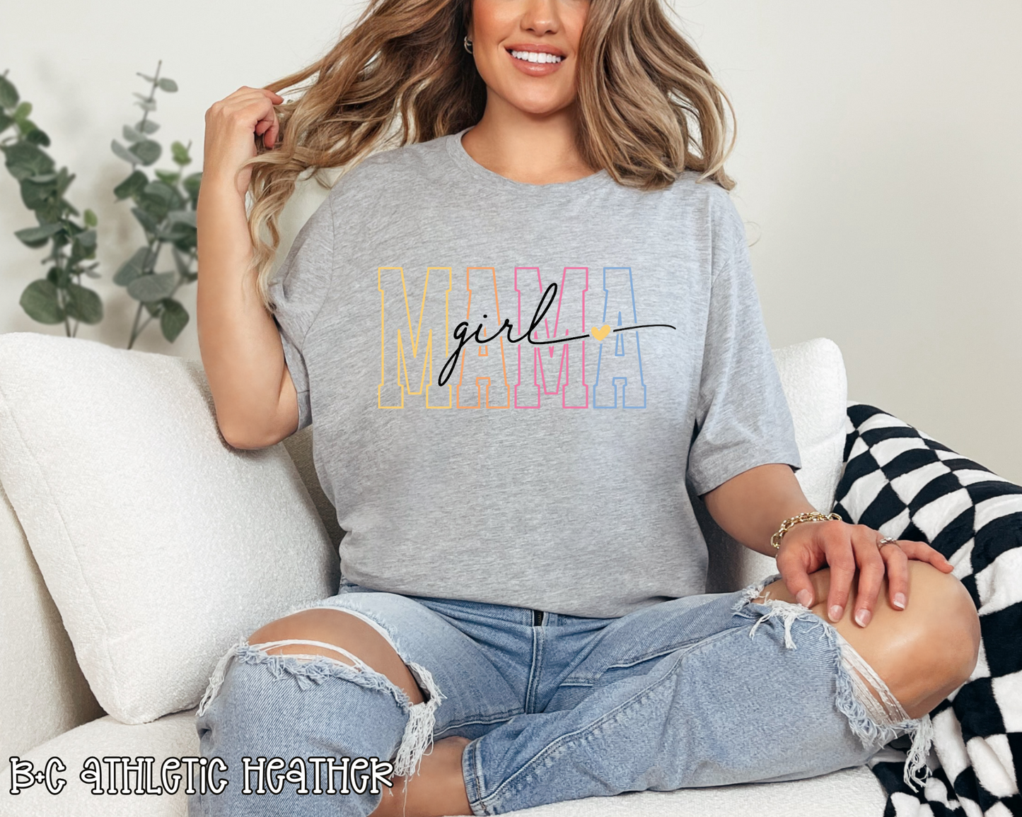 Girl Mama Varsity Script