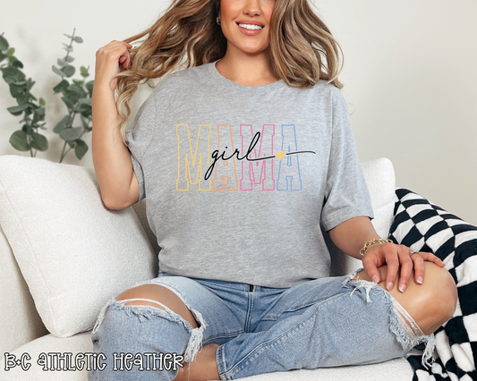 Girl Mama Varsity Script