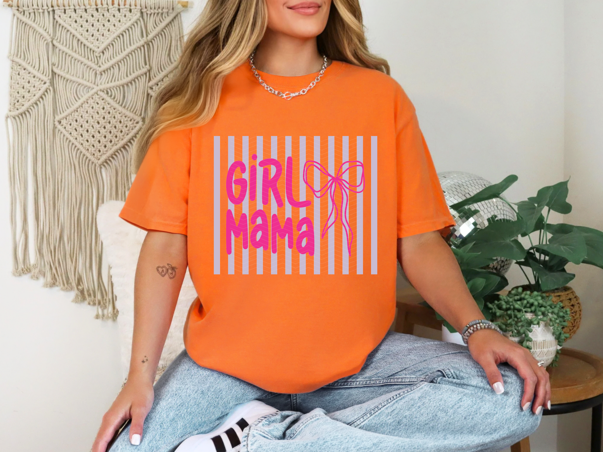 Girl Mama Stripes DTF TRANSFER