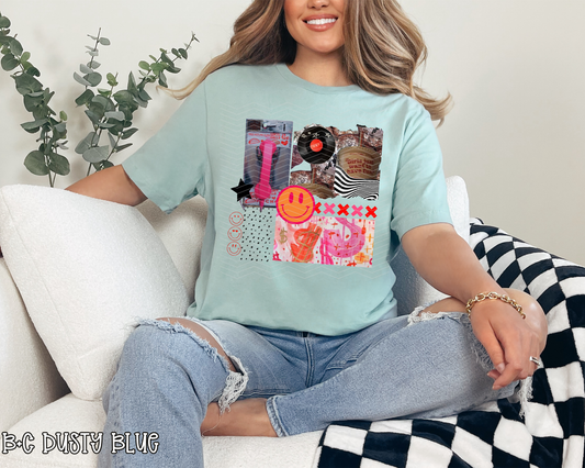 Girls Just Want To Have Fun Collage DTF TRANSFER