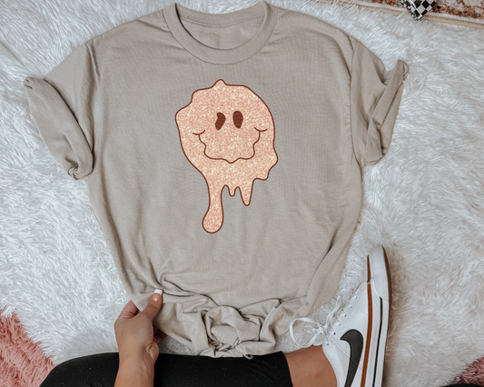 Glitter Drip Smiley