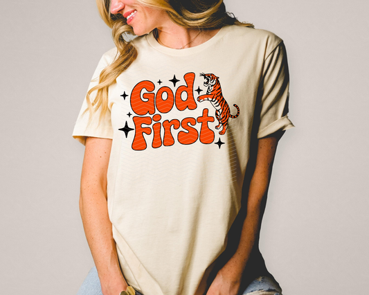 God First Tiger DTF TRANSFER