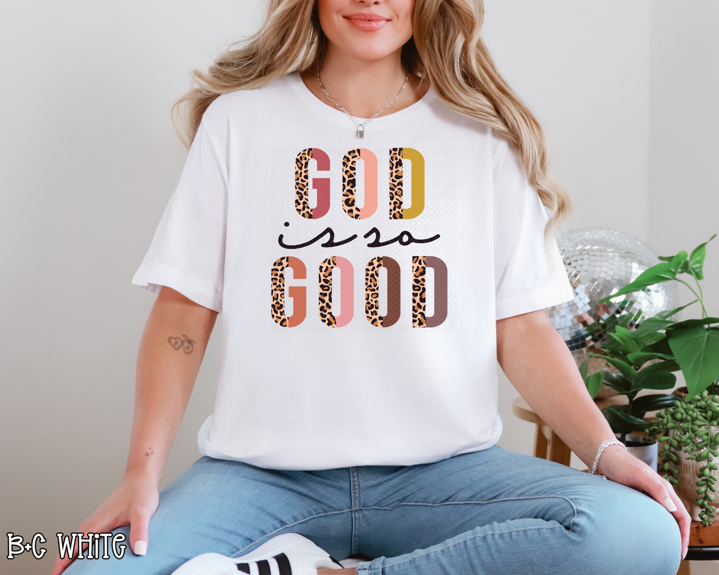 God Is So Good Half Leopard DTF TRANSFER