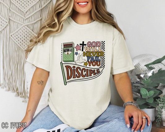 God Will Never Fail You Disciple Collage DTF TRANSFER