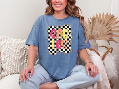 Gold Border Checkerboard Eagles DTF TRANSFER