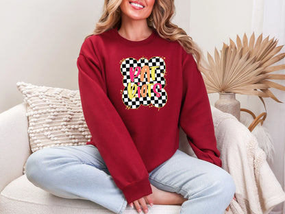 Gold Border Checkerboard Patriots DTF TRANSFER