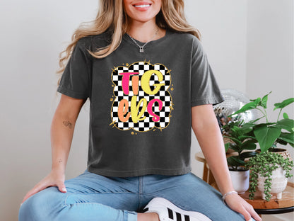 Gold Border Checkerboard Tigers DTF TRANSFER