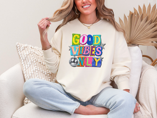 Good Vibes Only DTF TRANSFER