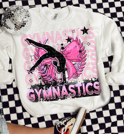 Gymnastics Stacked Neon
