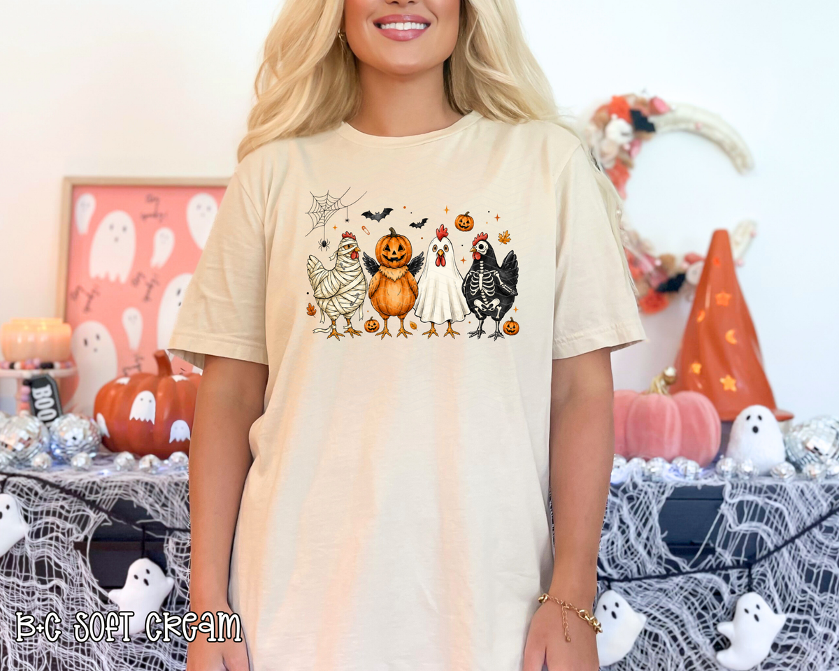 Halloween Chickens DTF TRANSFER