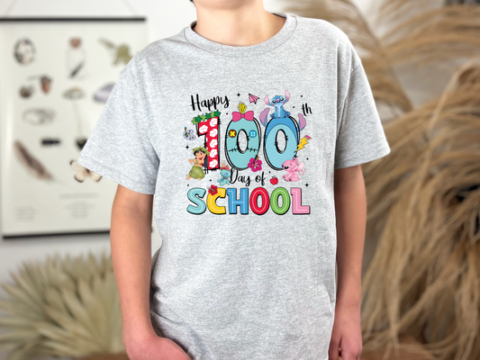 Happy 100th Day of School Lilo & Stitch DTF TRANSFER