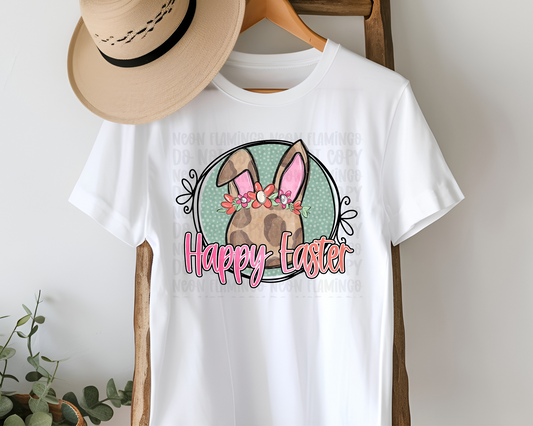 Happy Easter Leopard Bunny