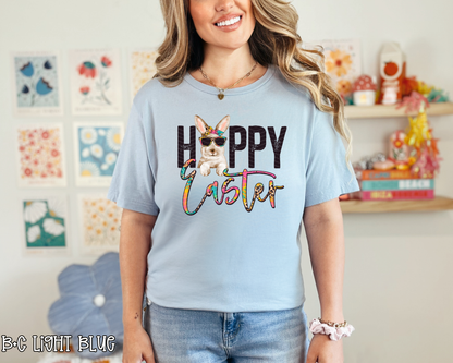 Happy Easter Leopard Tie-Dye Bunny