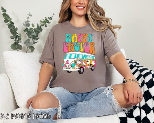 Happy Easter Neon Leopard Groovy Van