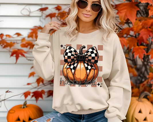 Happy Fall Checkered