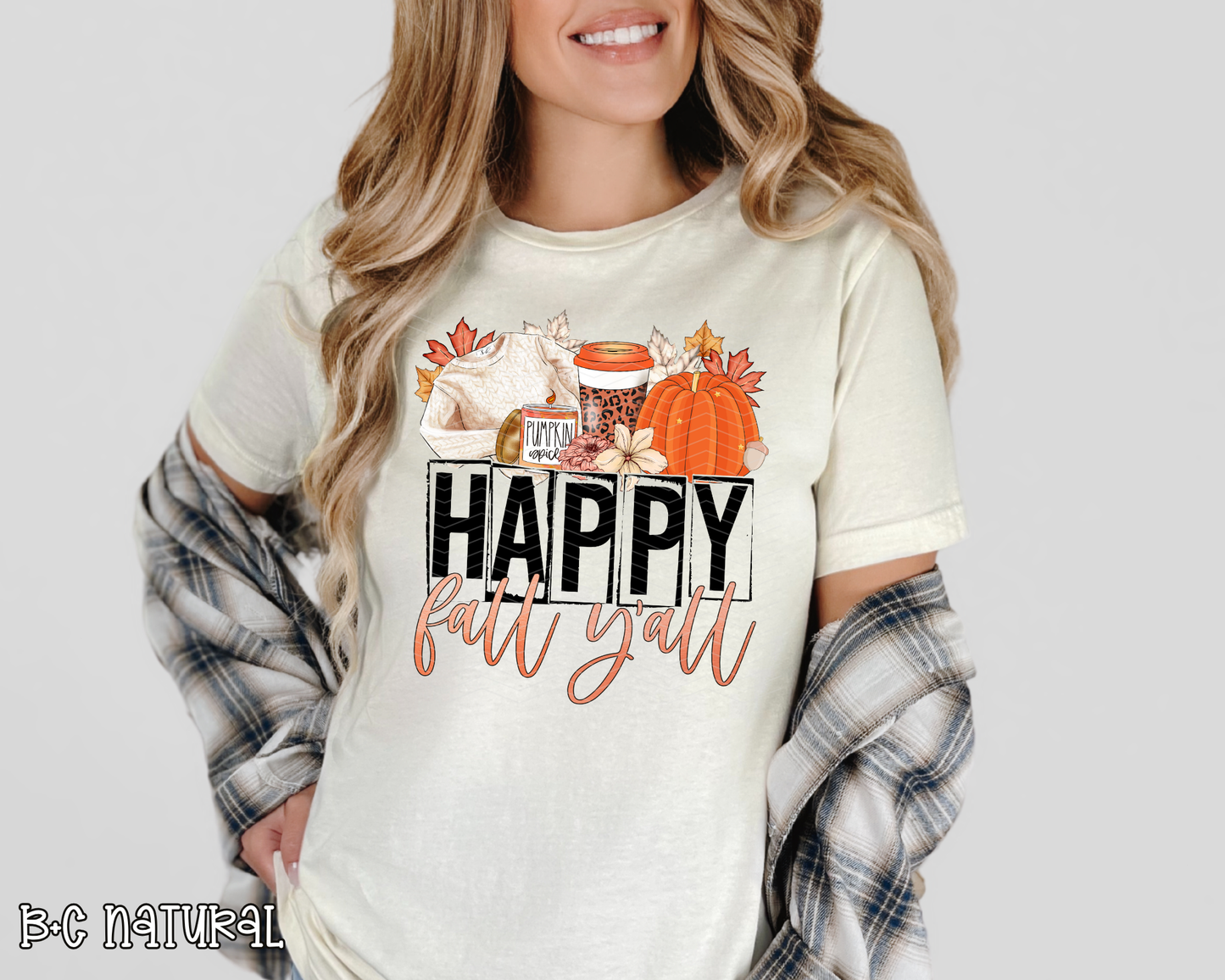 Happy Fall Y'all Fall Things DTF TRANSFER