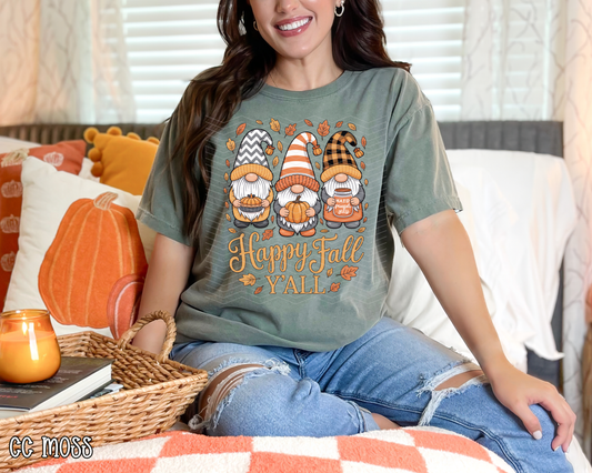 Happy Fall Y'all Gnomes DTF TRANSFER