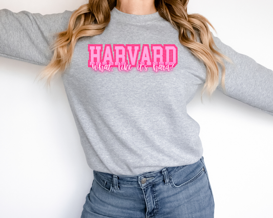 Harvard What Like It's Hard neon