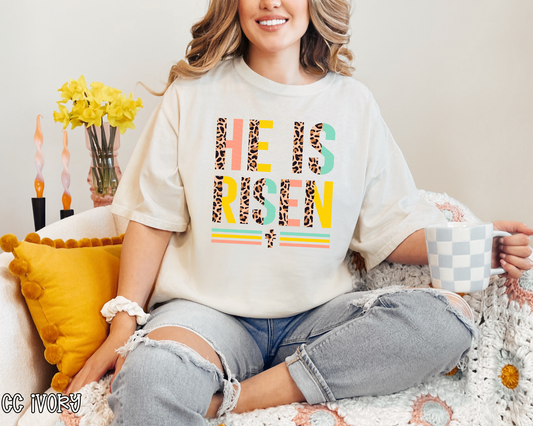 He Is Risen Half Leopard Peach Mint Leopard