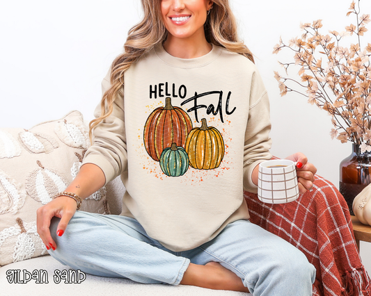 Hello Fall Pumpkins DTF TRANSFER