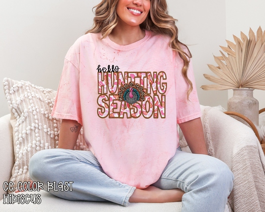 Hello Hunting Season turkey DTF TRANSFER