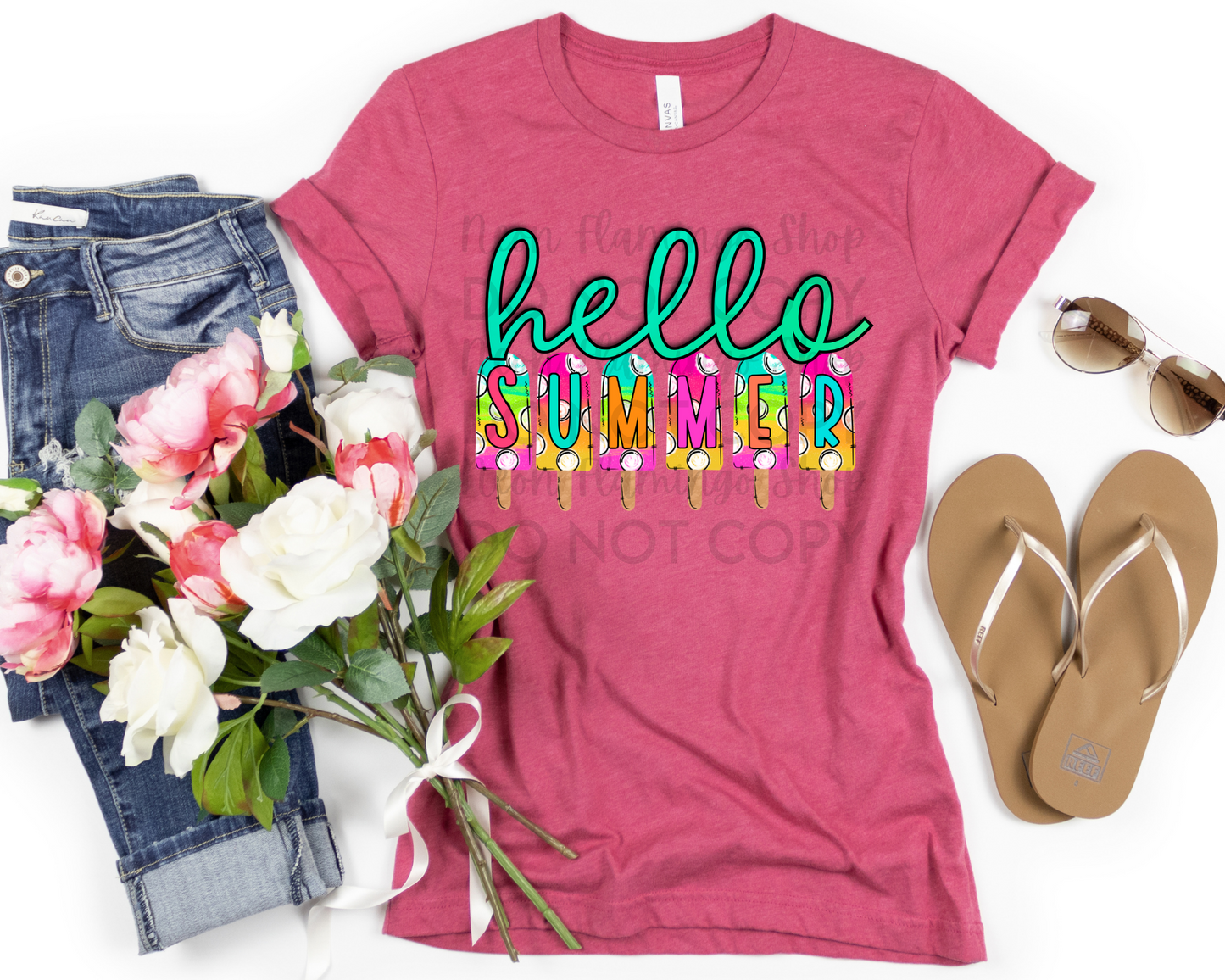 Hello Summer polkadot popsicle