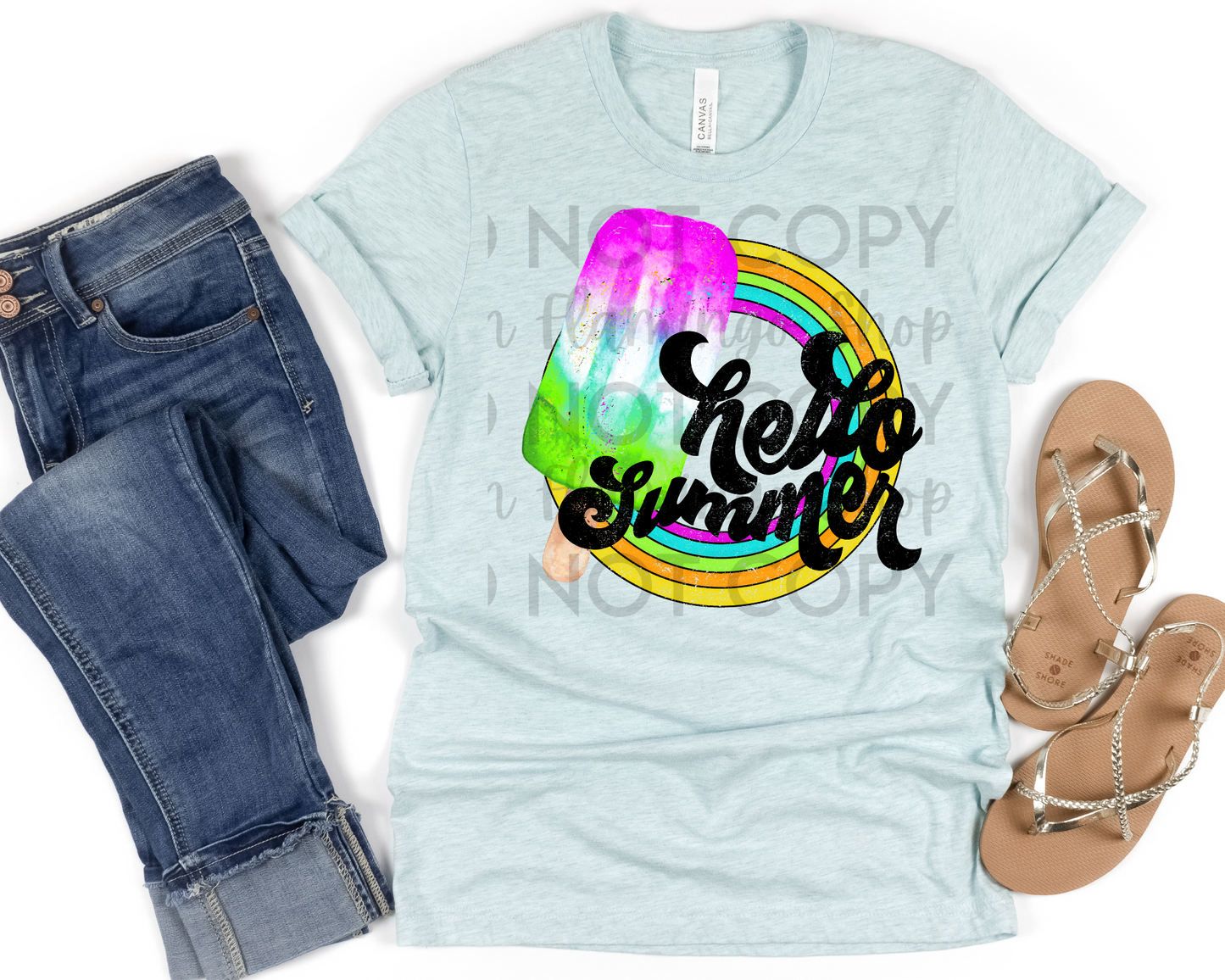 Hello Summer popsicle