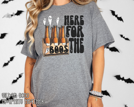 Here For The Boos Beer Bottles DTF TRANSFER