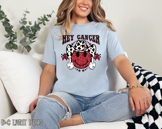 Hey Cancer FU Burgundy Western