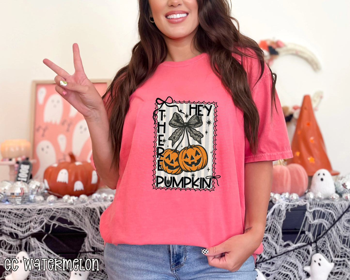 Hey There Pumpkin Lace DTF TRANSFER